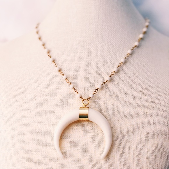 kding designs Jewelry - White Crescent
